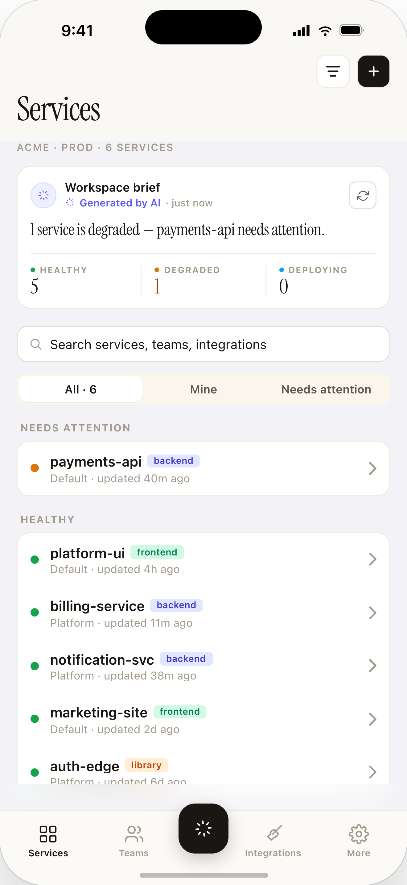 Plaviron — services overview